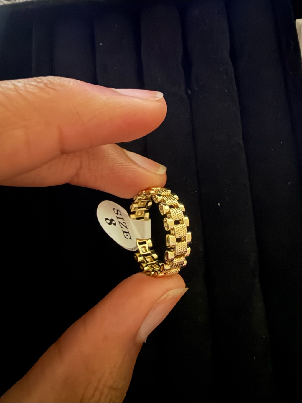 Gold Plated Rolex Ring